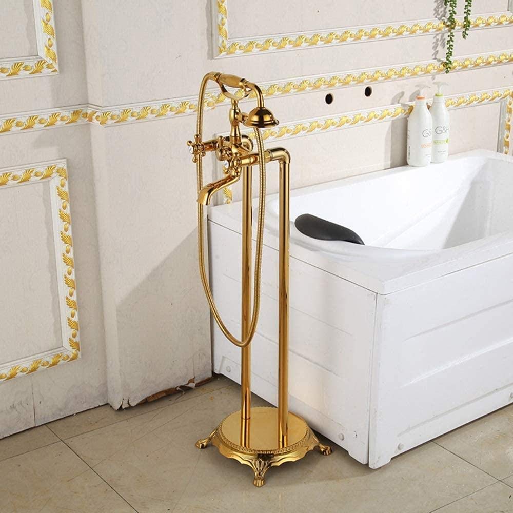 Ensemble de douche cuivre rose or complet avec colonne de levage antique