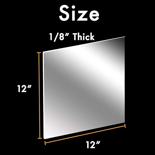 Miniatura 5 de Plexiglás de hoja acrílica transparente de 12 x 12 pulgadas, 18 pulgadas de grosor uso para proyectos de manualidades, letreros, proyectos de