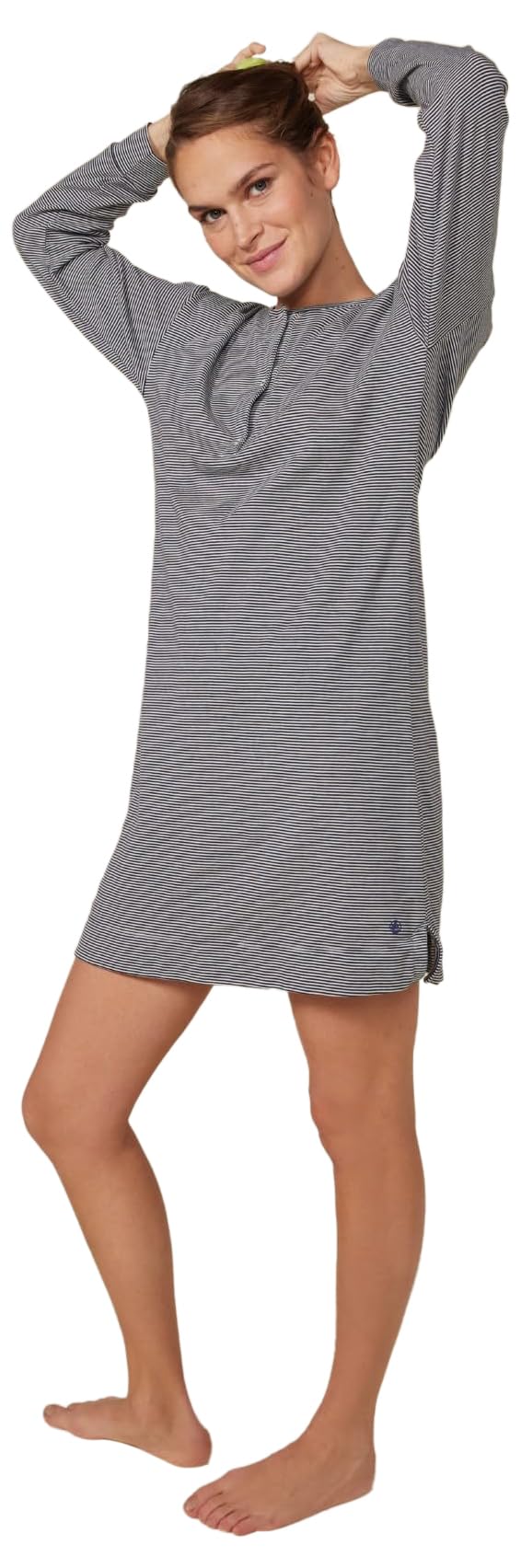 Petit Bateau Damen A0axv Langärmeliges Nachthemd