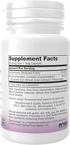 Miniatura 2 de Now Foods Abrillantador de piel glutatión con ceramósidos 30 VCaps