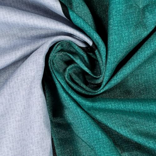 Image of RD TREND Luxurious Fitted Bedsheet Set, Green, Glace Cotton Flannel, King Size 198x183 cm, 210 TC, Elastic Fitted with 2 Pillow Covers