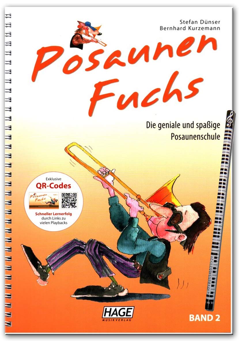 Stefan Fuchs Band 2 Posaunen avec CD, crayon musical – La bobine de posauna géante et amusante de la marque Stefan Dünser