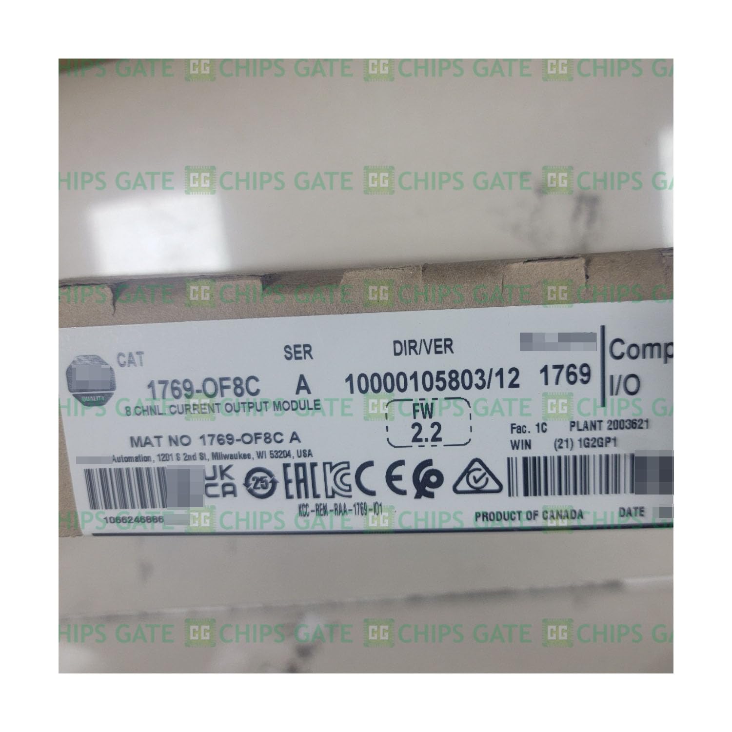 New Factory Sealed 1769-OF8C /8 Pt/O Current Module 1769OF8C