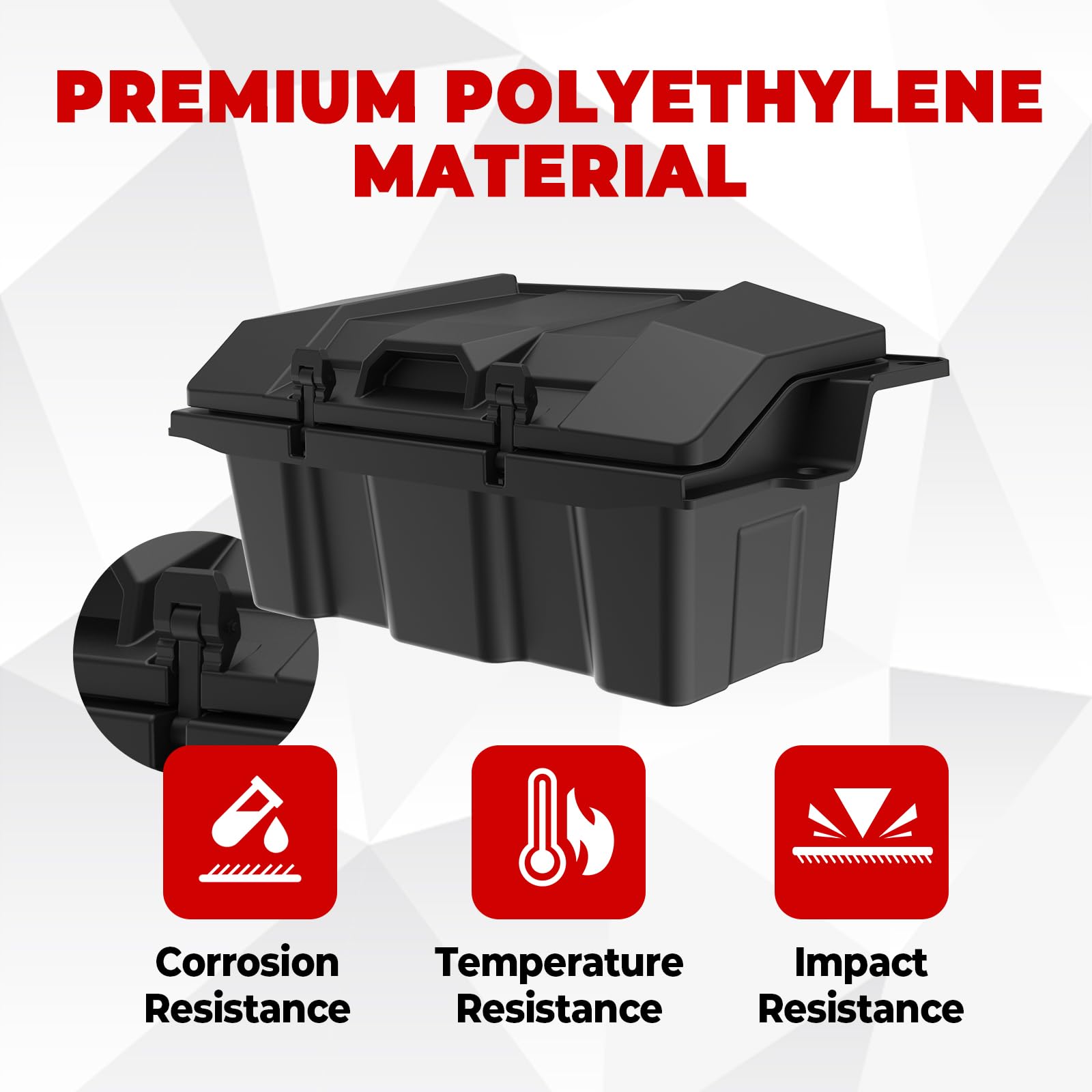 XUTVOTOR 60 QT Cargo Box for Polaris RZR PRO R 2022-2025, Black Poly Water Resistant Forward Cargo Storage Bin for Polaris RZR PRO R / R4 2022 2023 2024 2025 Accessories, Replacement OEM # 2884235