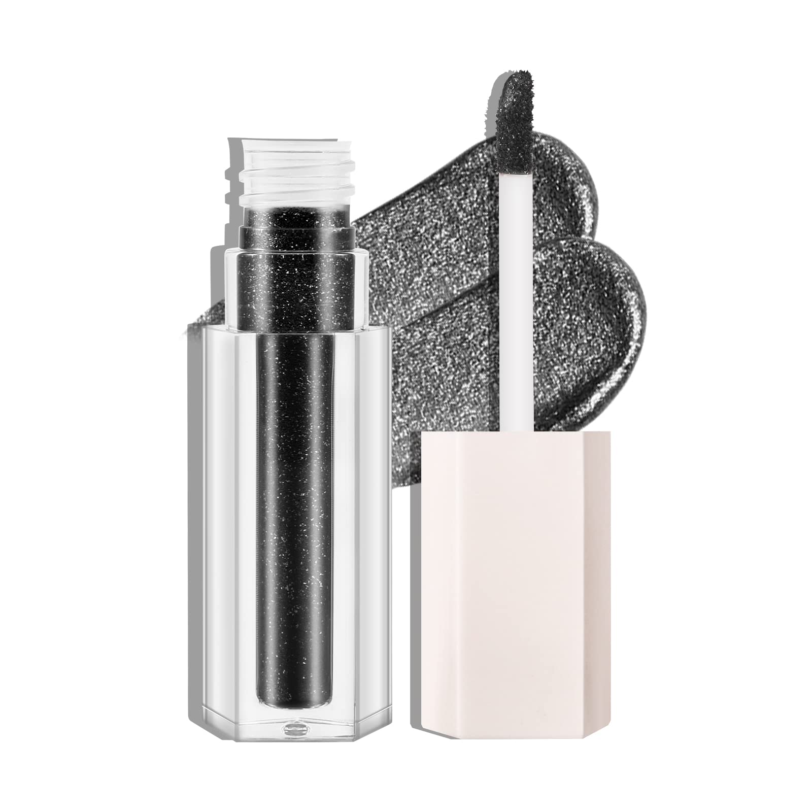 Boobeen Liquid Glitter Eyeshadow, Sparkling Metallic Eye Shadow with Applicator, Quick Drying, Highly pigmented Colors for Multi-dimensional Eye Look