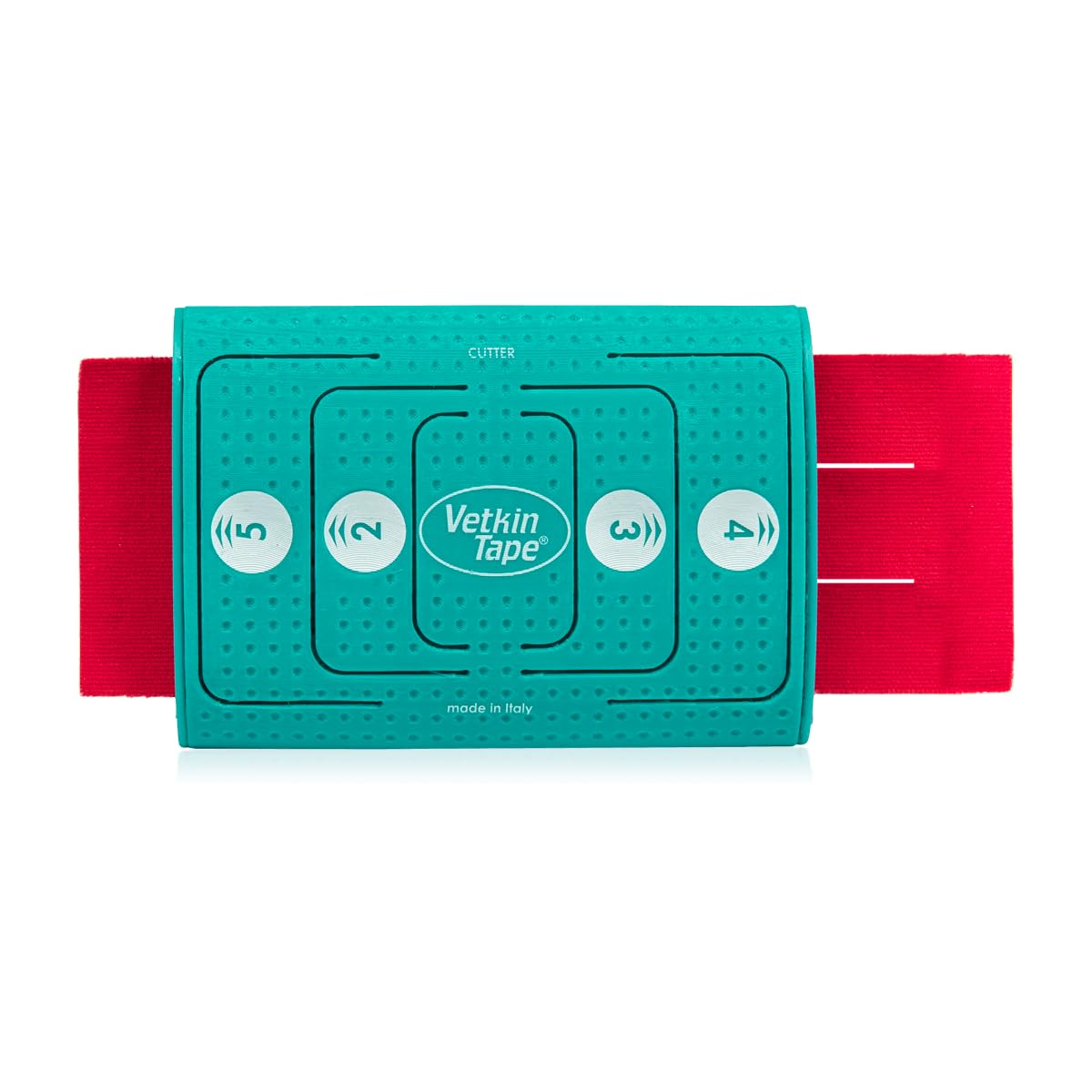 Vetkin Tape - Cortador de cinta de kinesiología de 6 cm | Cortadora de fisioterapia animal y cinta linfática | Corta 2 – 5 tiras | Compacto y preciso | Accesorios para terapeutas