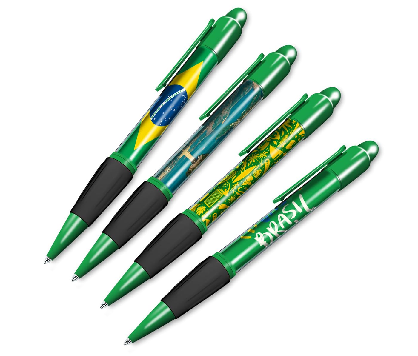 DV DESIGN Set of 4 Brazil Green Ballpoint Pens