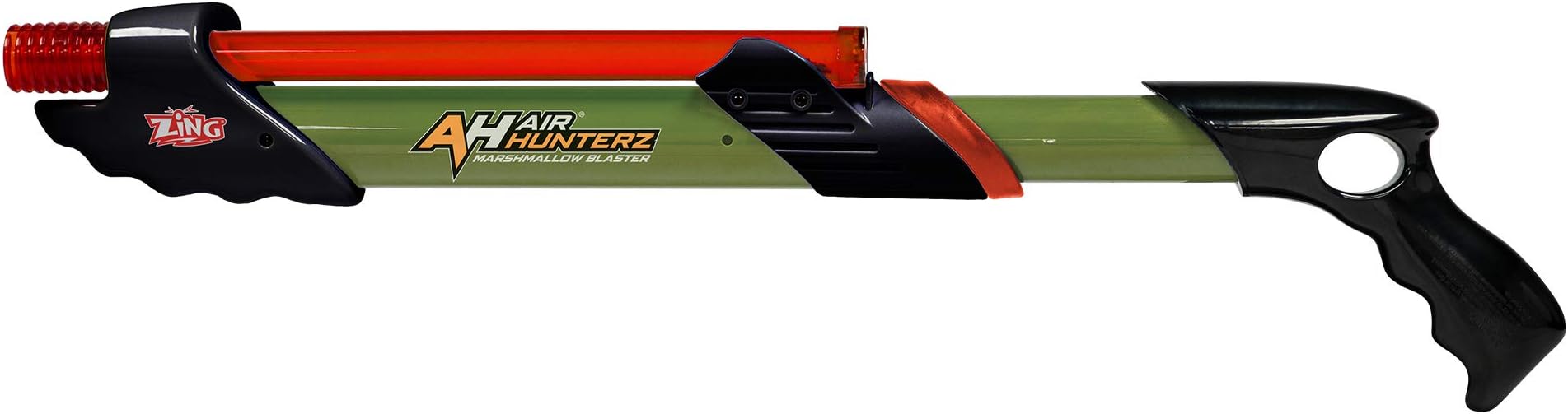 Zing Marshmallow Double Barrel Blaster - Great for Indoor and Outdoor Play, Launches up to 40 Feet, for Ages 8 and up - Air Hunterz (Camo Version)