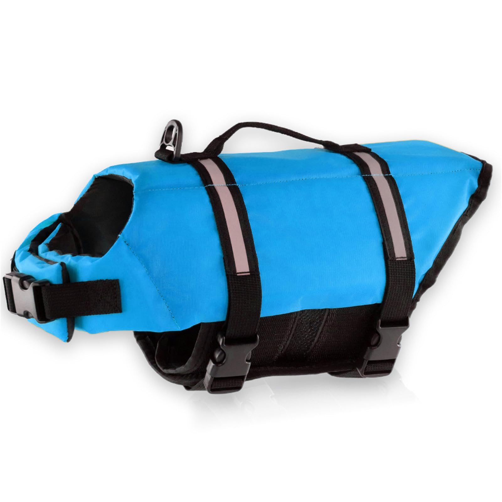 FANSU Dog Life Jacket Adjustable, Safety Floatation Vest Coat-Pet Life Preserver with Handle-for Swimming, Surfing, Boating for Small Dog Puppy Large Dog (XXL,Blue)