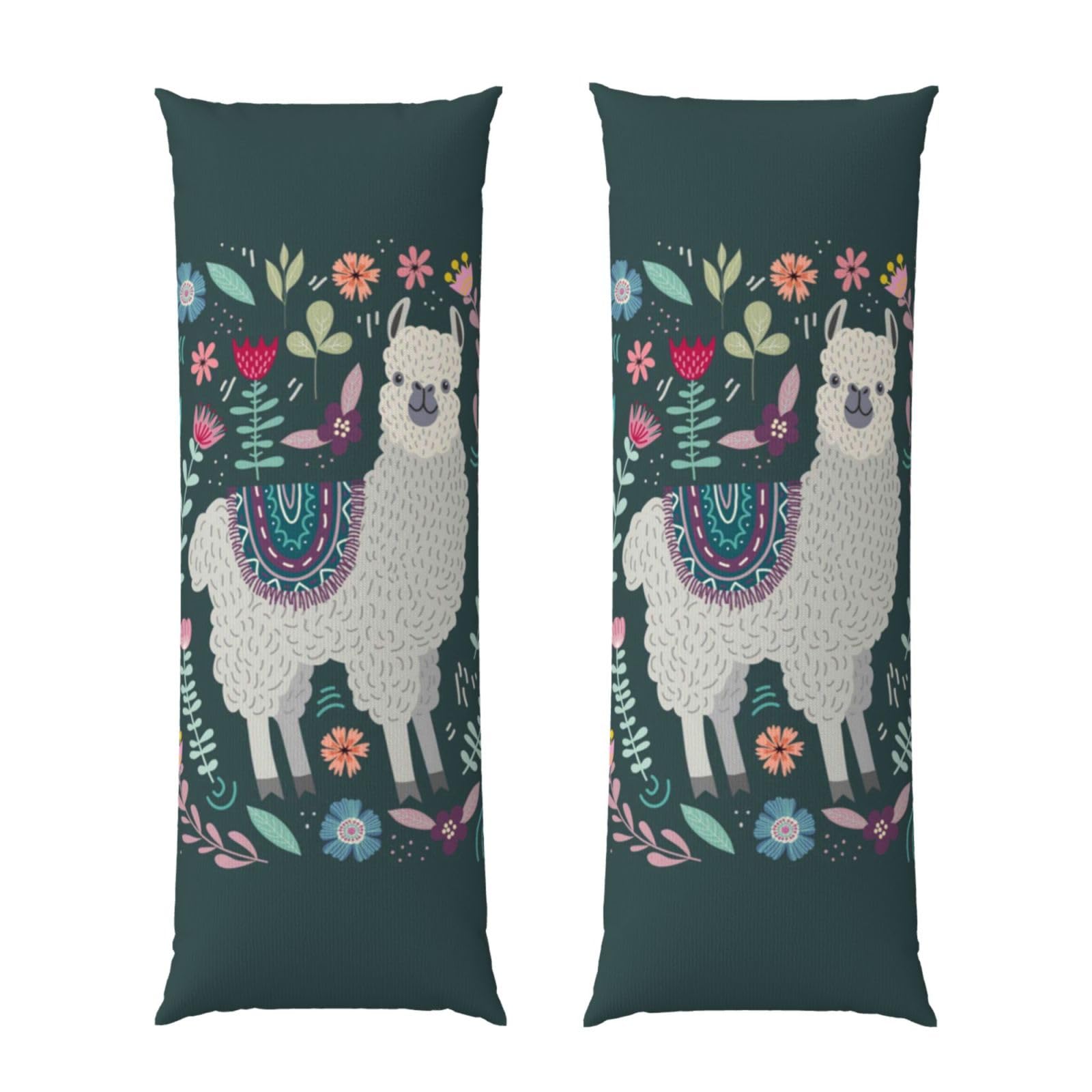 Taie d'oreiller alpaga floral 50,8x152,4 cm soulagement dos lit