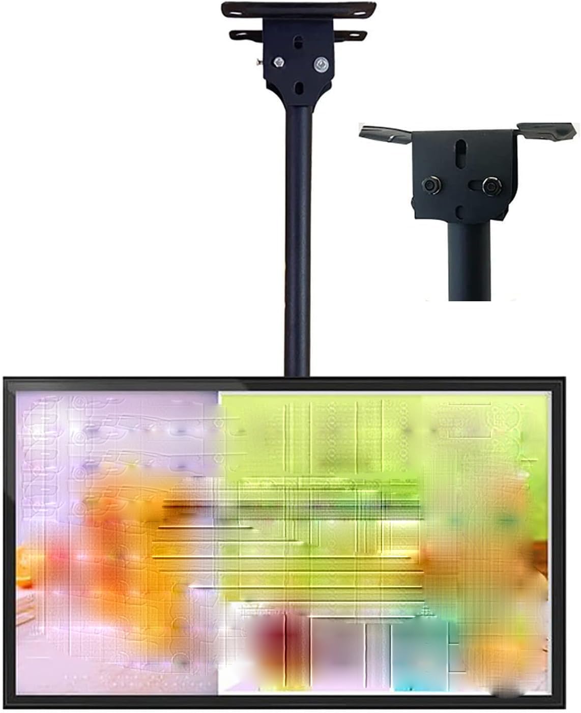 HPTHLY Tv Ceiling Mount Tv Bracket With Adjustable Height Telescoping Tilt And Swivel Fits Most 26-60Inch Led Flat Panel Screen Display,0.6 (0.6)
