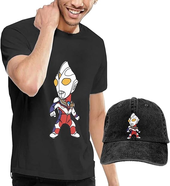 Amazon Co Jp Tｼャﾂ ﾒﾝズ 半袖プﾘﾝﾄ ウルトラマンティガ おしゃれｼﾝプﾙ通勤 通学 運動 日常用 ｶｳボｰｲ帽を贈る ファッション