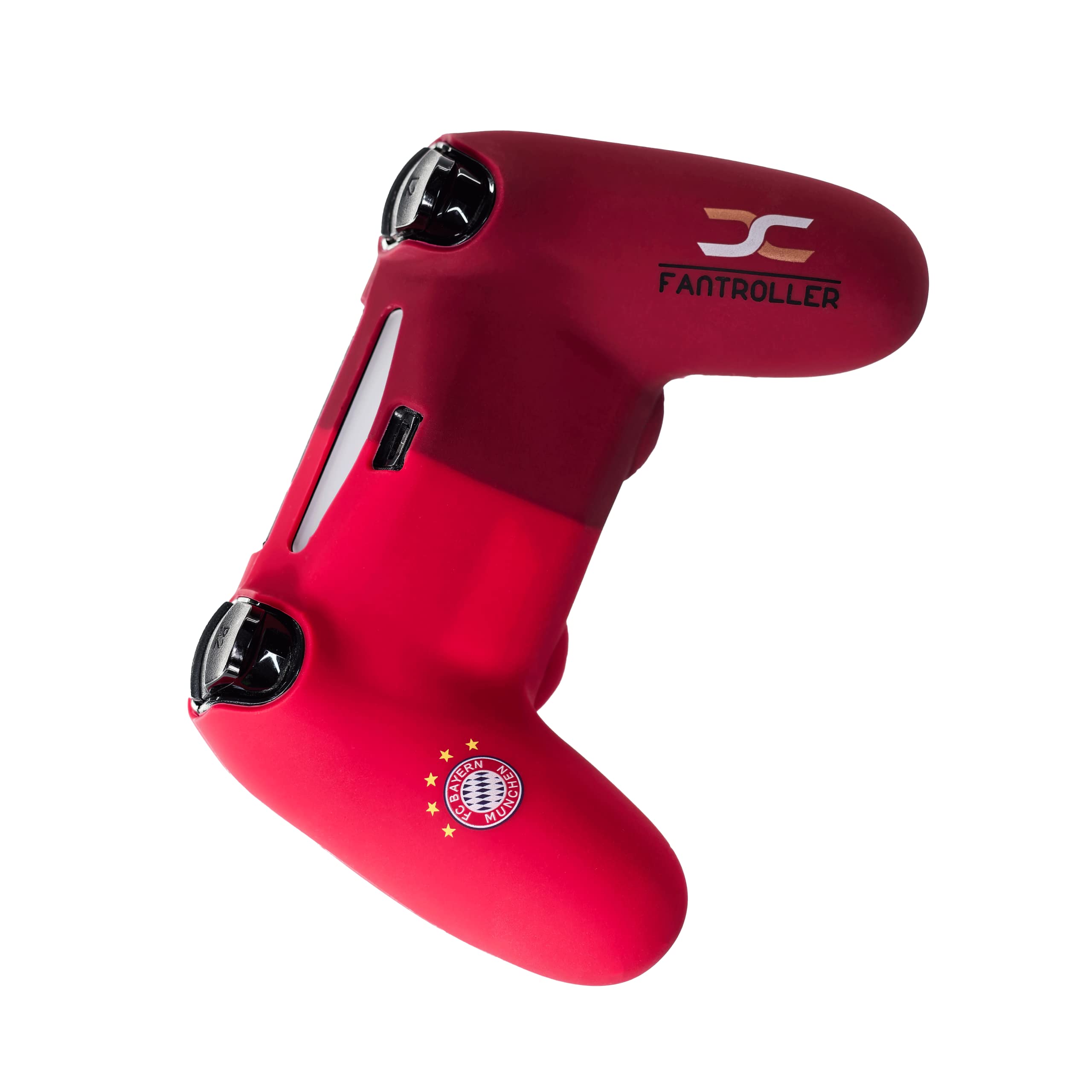 Offiziell lizensierte Schutzhülle kompatibel für PS4 Controller Zubehör FC Bayern München Anti-Rutsch Schutzhülle Skin Case für FIFA und Bundesliga Fans