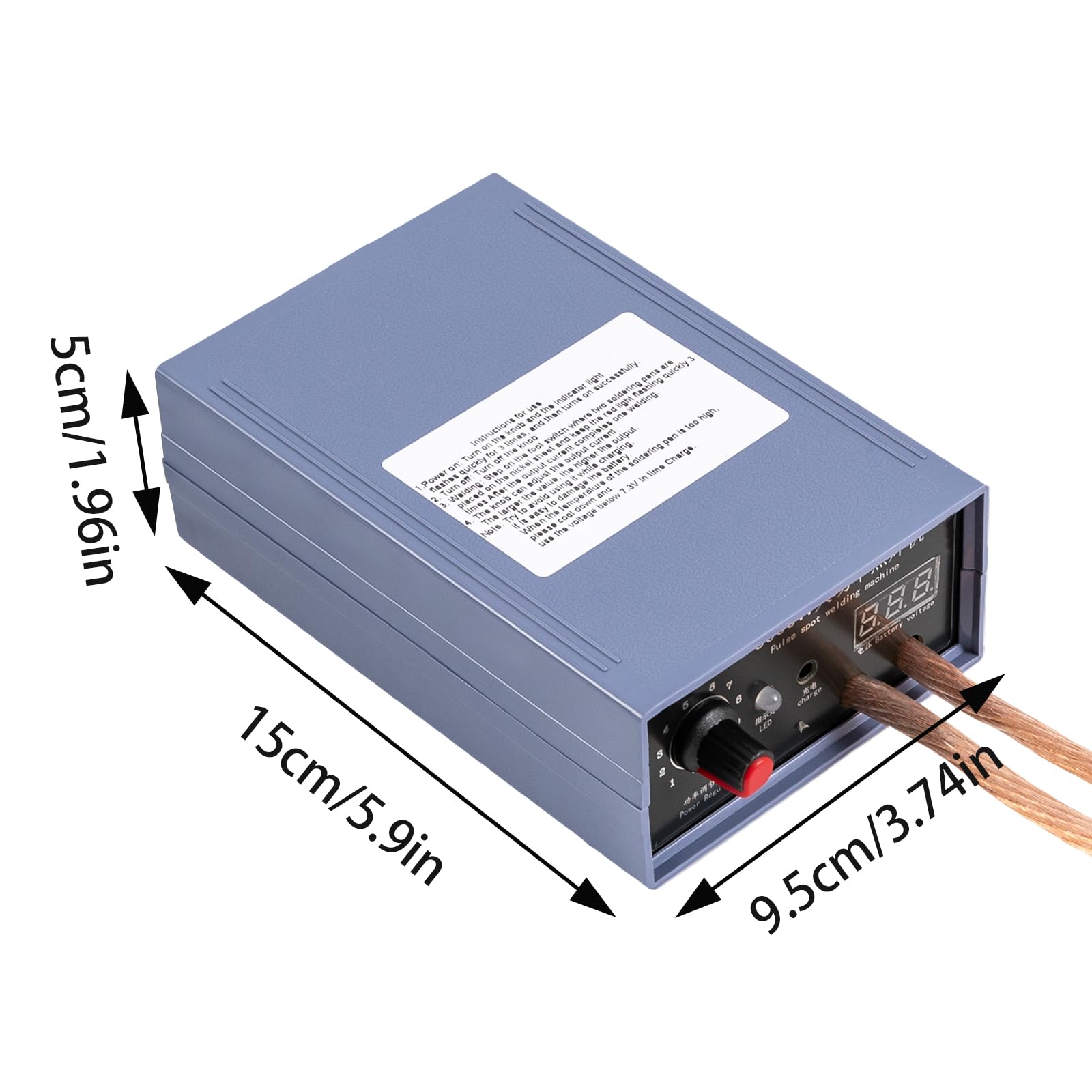 Punktschweißgerät für 18650 Akku 5KW, Automatische Schweißgerät, Spot Welder Strom Schweißger Einstellbares, DIY Hochleistungs-Handpunktschweißgerät 4000mAh Lithium-Batterie