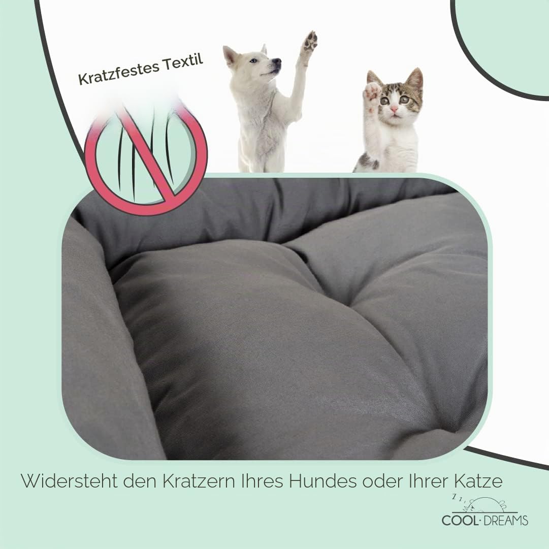 COOL · DREAMS Erhöhtes Bett für Hunde und Katzen antistress Colecho Neben Ihrem Haustier (3 Höhen). Ideal für große, mittlere und kleine Haustiere. Savannah CoolDreams