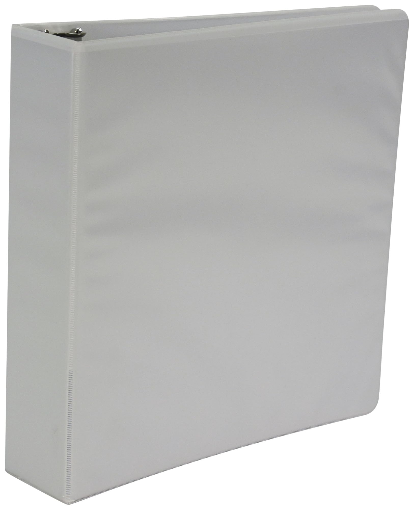School Smart Raccoglitore ad anelli rotondo in polipropilene, 5 cm, bianco