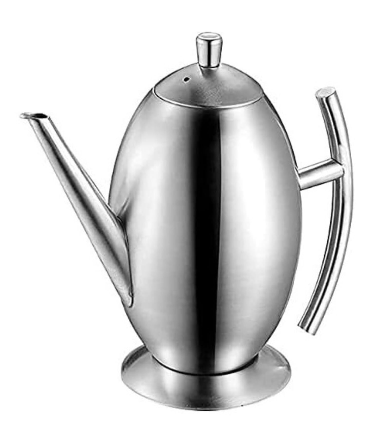 Dispensador de aceite y vinagre de acero inoxidable, 500 ml, con boquilla antigoteo, para cocina, salsa de soja, elegante y esencial para cocinar y aderezos