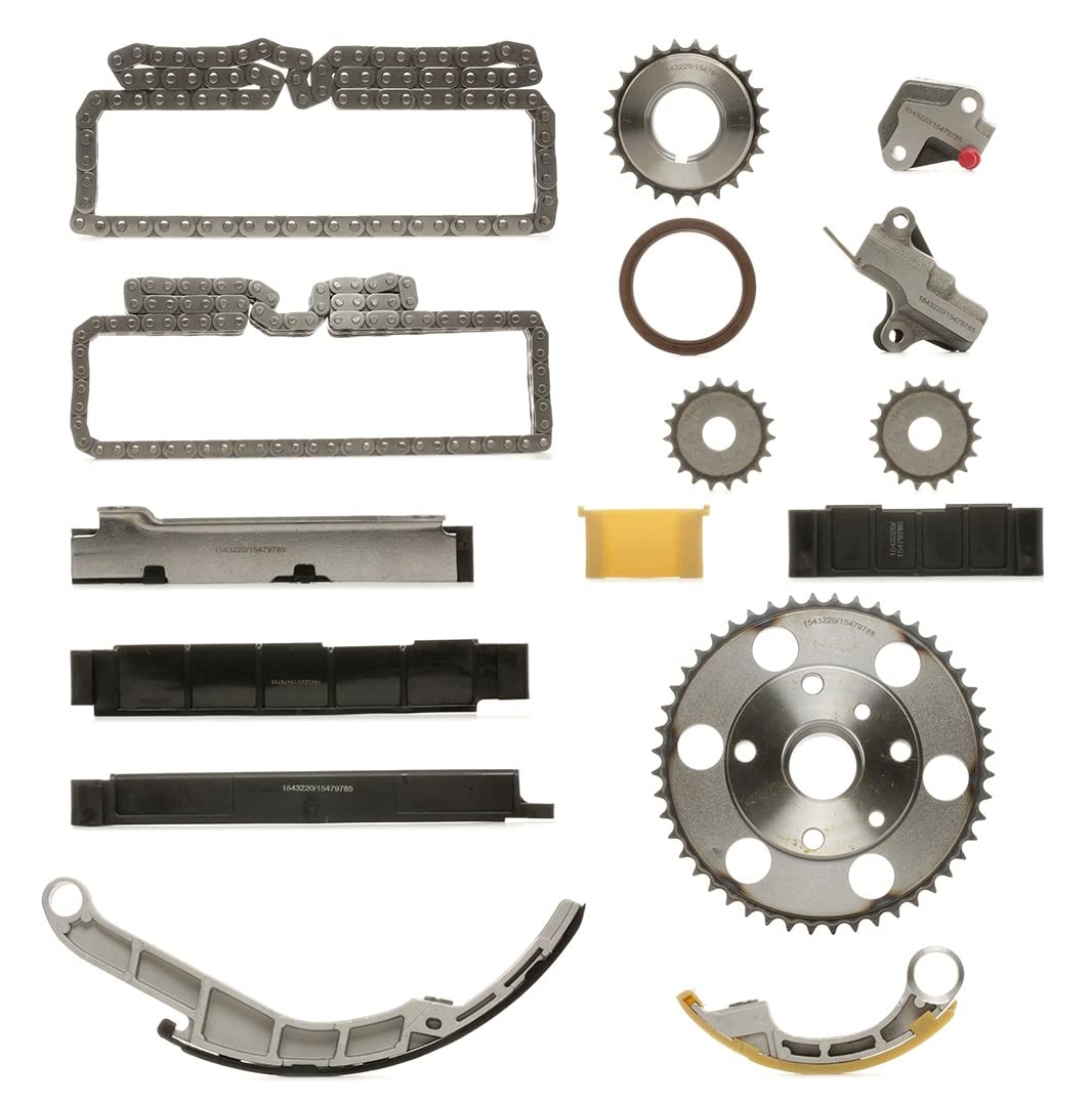 RIDEX 1389T0151 Kit catena distribuzione con guarnizioni con ingranaggio Compatibilità con NISSAN NP300 Navara Pick-up D40