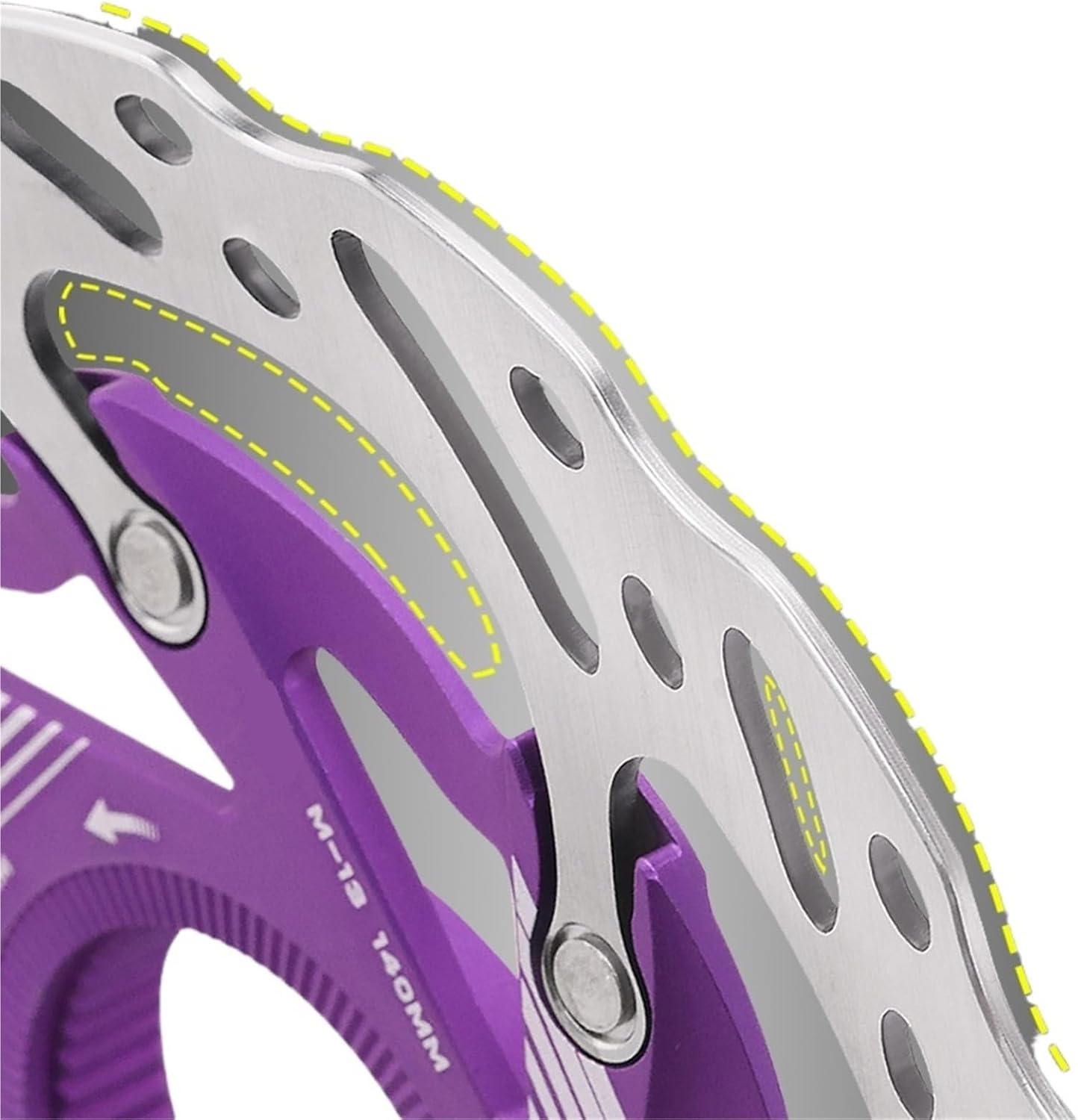 Compatible for VXM Center Lock Disc Brake Rotor CNC Aluminum Alloy 140mm 160mm MTB Road Bike Rotors(160mm Pink)