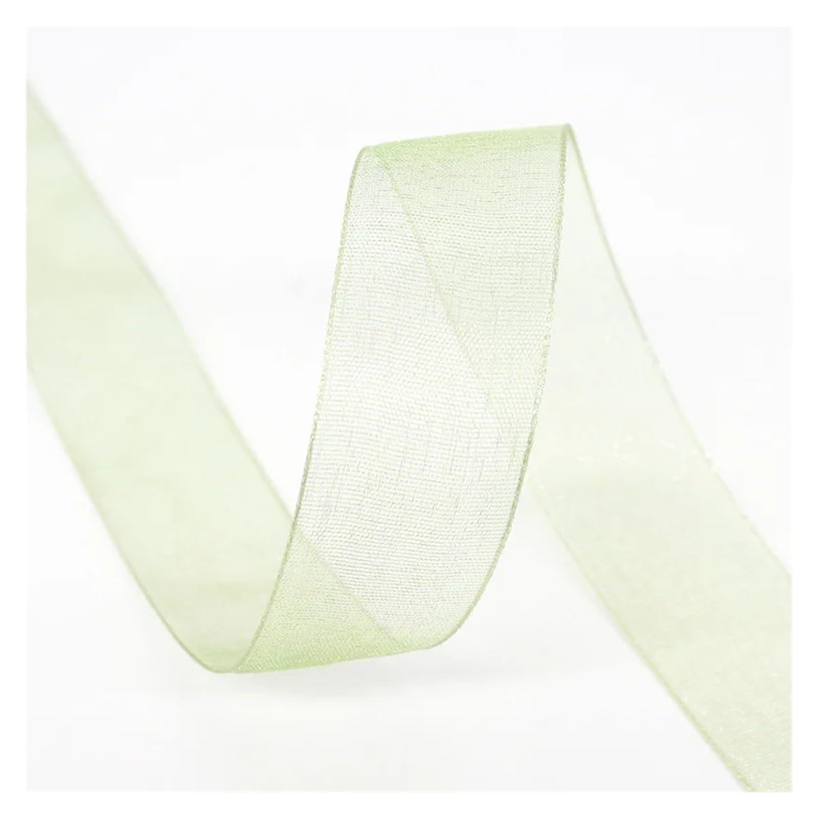 Lot de 5 rubans en mousseline de soie transparente pour emballage cadeau, décoration de bouquets de mariage, couronne de fête pour emballage cadeau, décoration de vacances