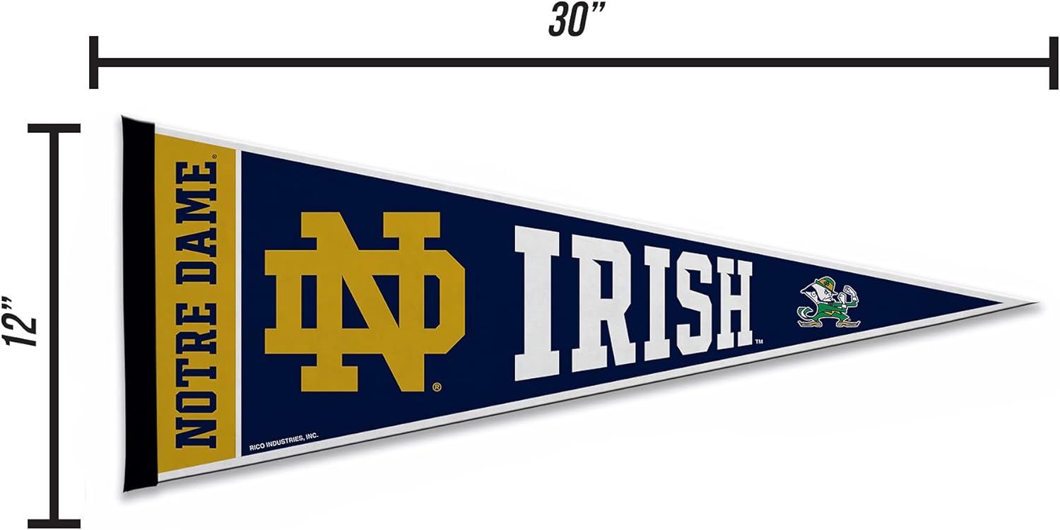 Rico Industries NCAA Exclusive 12" x 30" Felt Wall Décor Pennant - Great for Home/Bed Room/Man Cave Décor - Image 3