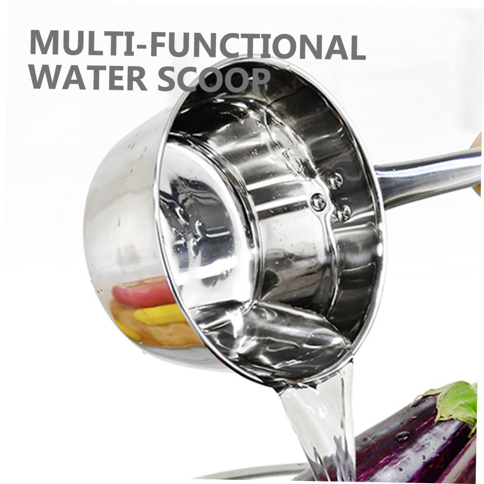 Kisangel 3stücke -wasserkelle Mit Ergonomischem Griff Multifunktionale Camping Und Küchenkelle Für Outdoor-aktivitäten Von Obst Und Zufällige Griff-farbe