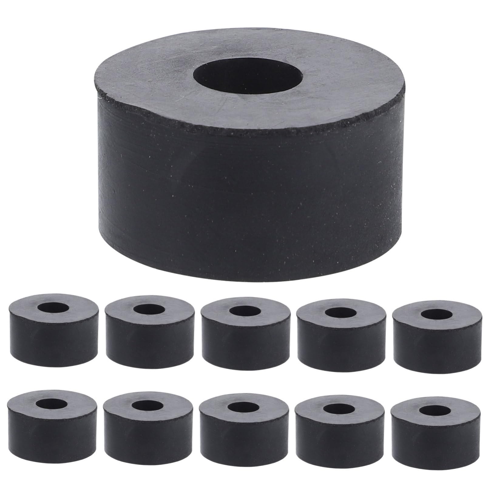 FUNOMOCYA Abrasion Resistant Rubber Washer Damping Pads for Machines 15pcs Set Flat Design