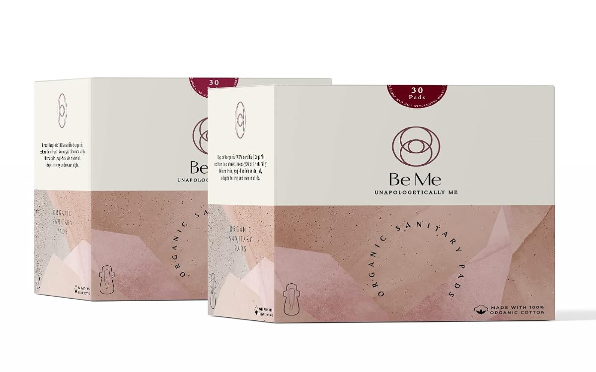Be Me - Sanitary Pads for Women - Double Wing - For Heavy Flow & Overnight Pad
