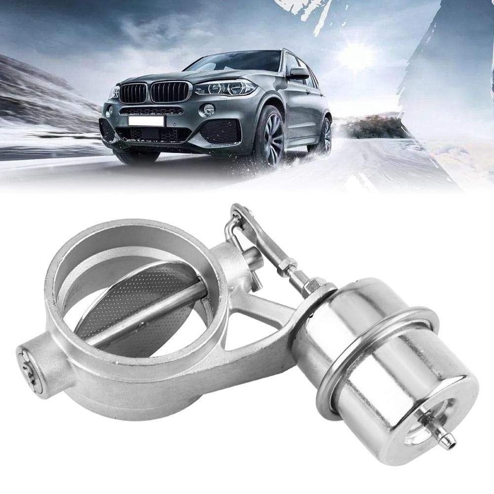 Tubo de escape-Válvula de control de escape-Duokon Válvula de control de escape de automóvil universal, succión de vacío 2.5"Se adapta a 63 mm D Accesorio para vehículo(Abrir)