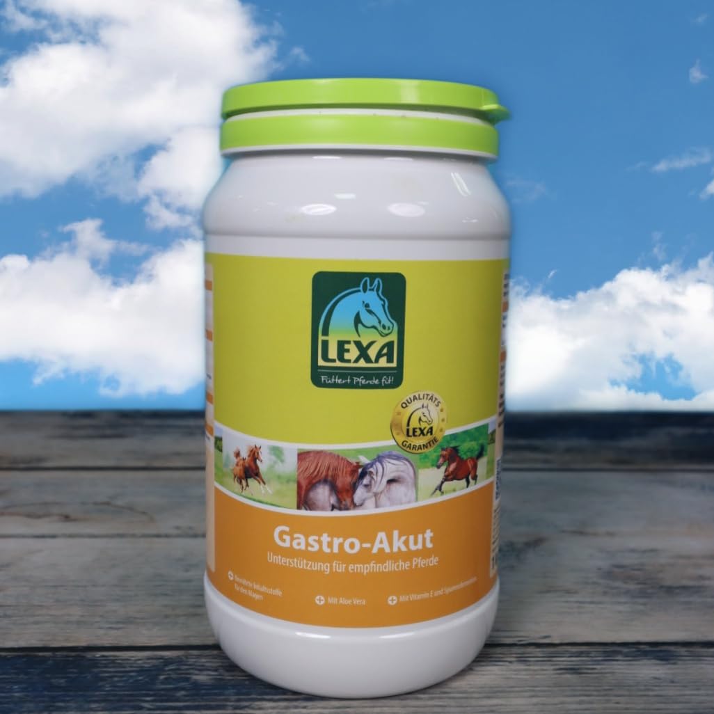 Lexa Gastro Akut 3 kg - Complemento alimenticio de alta calidad para caballos sensibles al estómago
