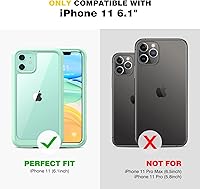 Vista 513 de Diaclara - Funda diseñada para iPhone 15 Plus de 6.7 pulgadas, transparente, cuerpo completo, con protector de pantalla, resistente de protección