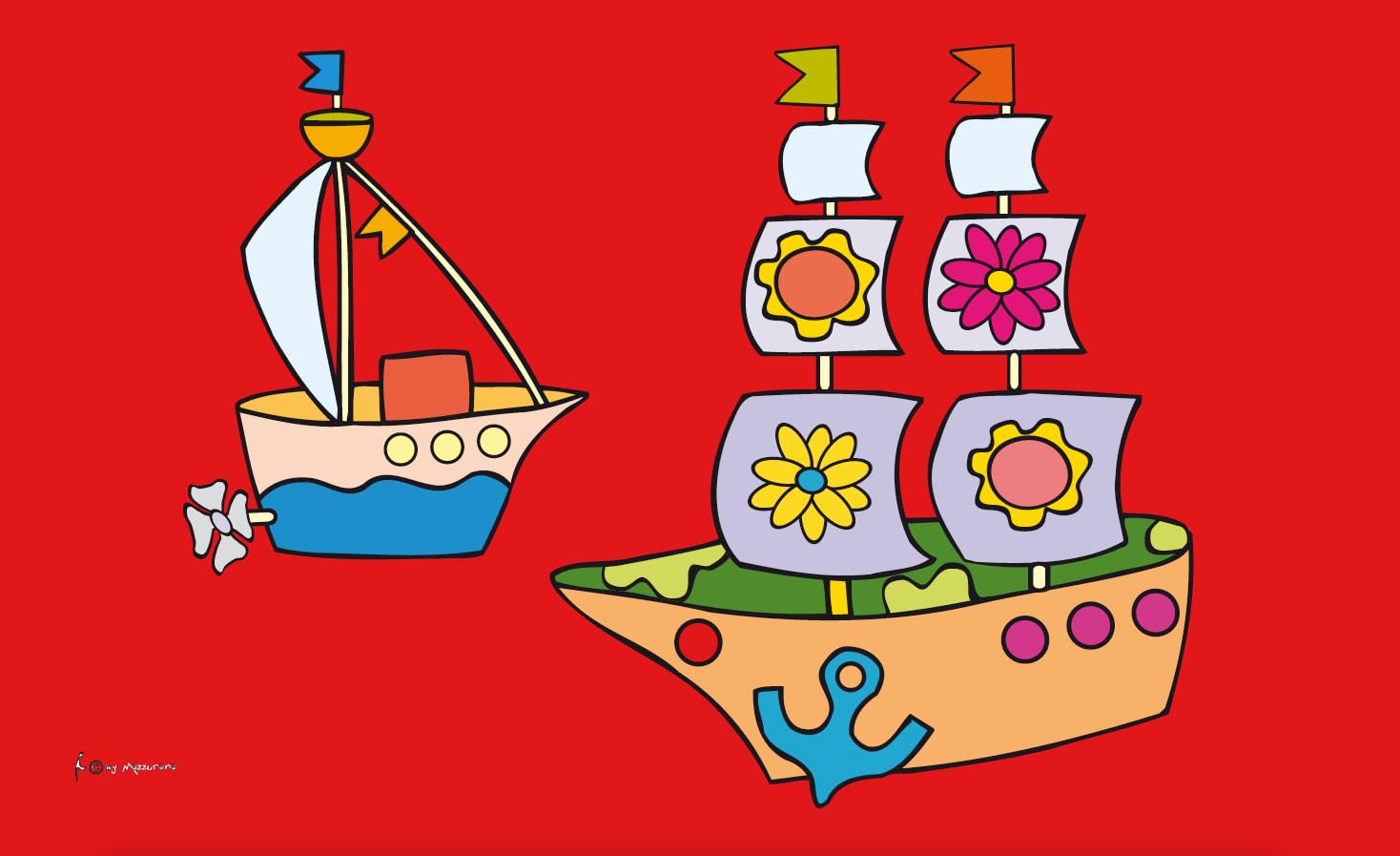 Drapeau de bateau de fleurs idéal pour embellir vos escales en famille et croisières