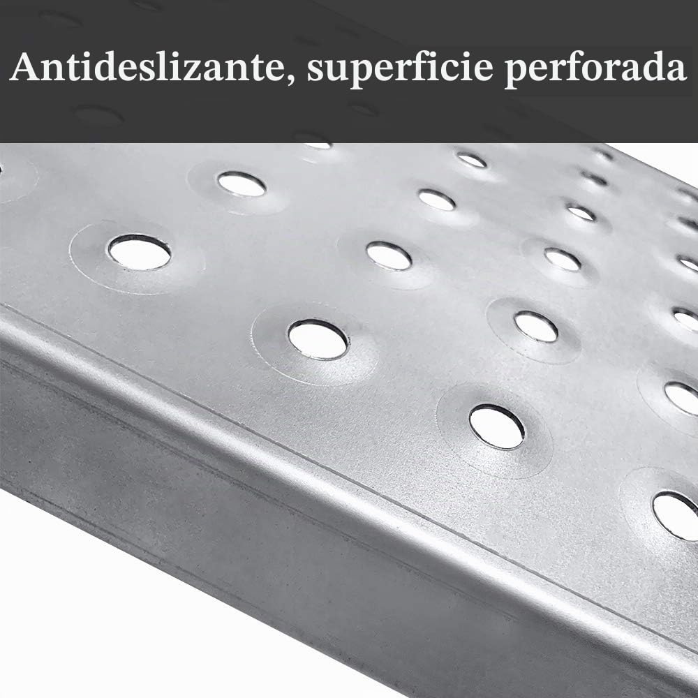 Uisebrt - Rampa de entrada de acero galvanizado para cargar motocicletas, remolques, caravanas, coches