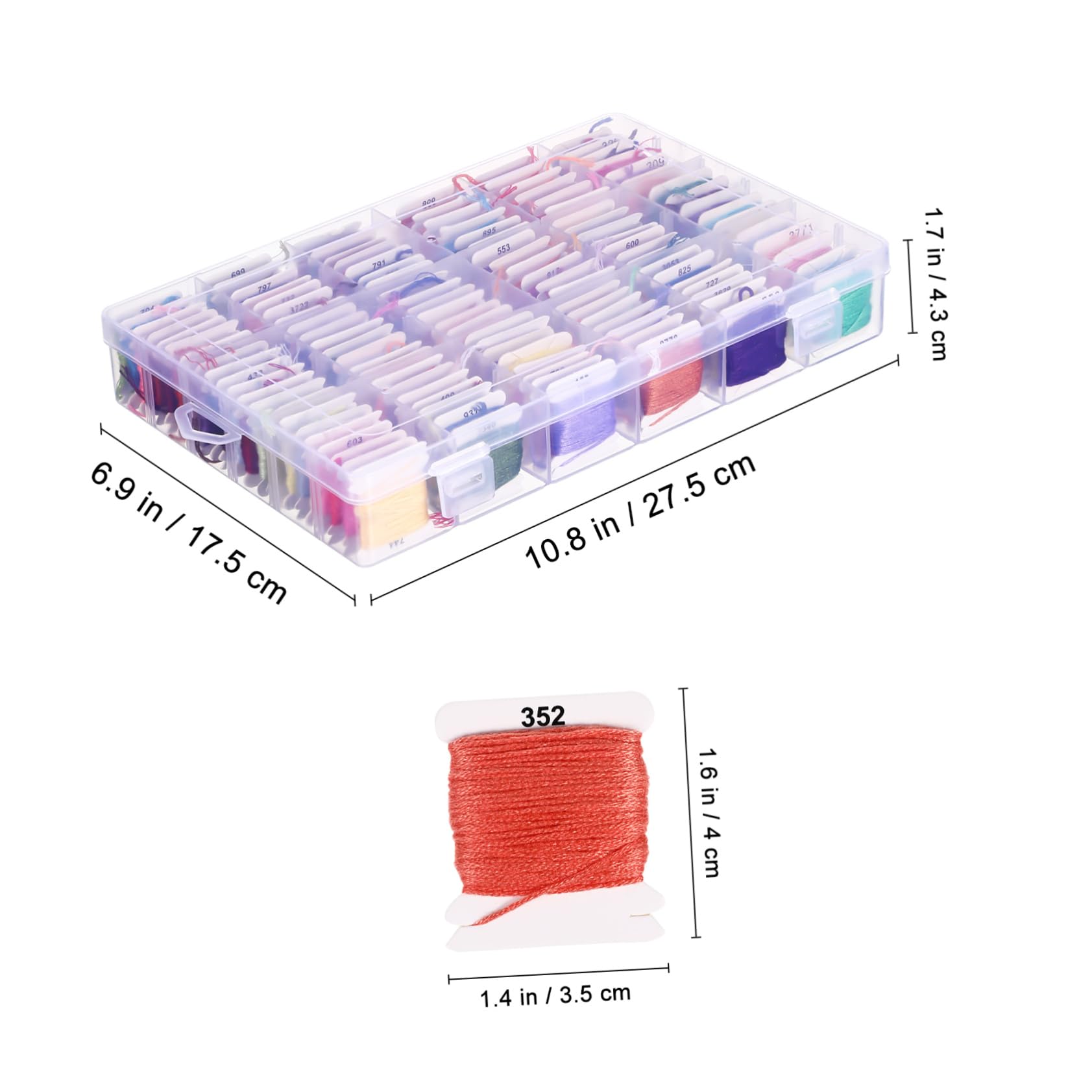 LIFKOME Hilos de Bordar de Poliéster y Algodón 120 Madejas de Colores Abundantes para Manualidades y Pulseras de Amistad Embalaje en Caja