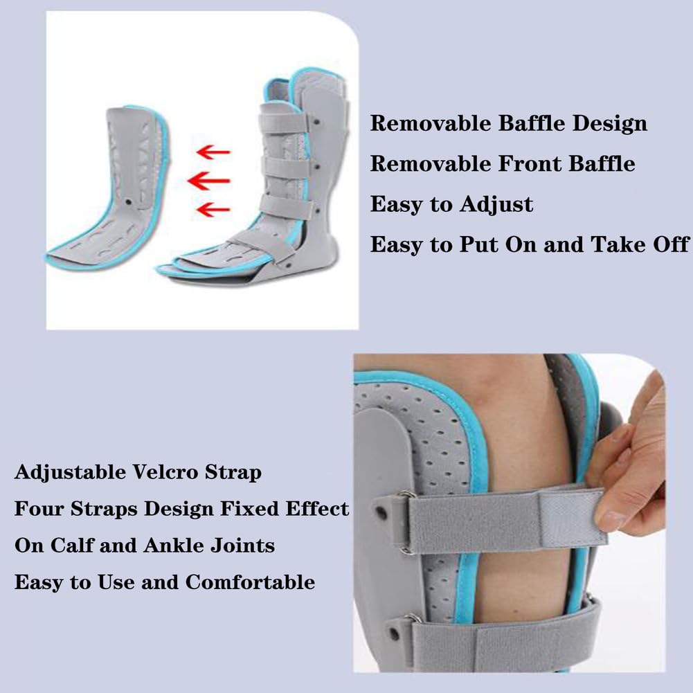 SFKLYU Tutore AFO per Piede Cadente, Tutore Notturno Stabilizzatore per Caviglia, Supporto Ortopedico per Piede Cadente, Supporto Ortopedico per Camminare e Dormire,Right,L
