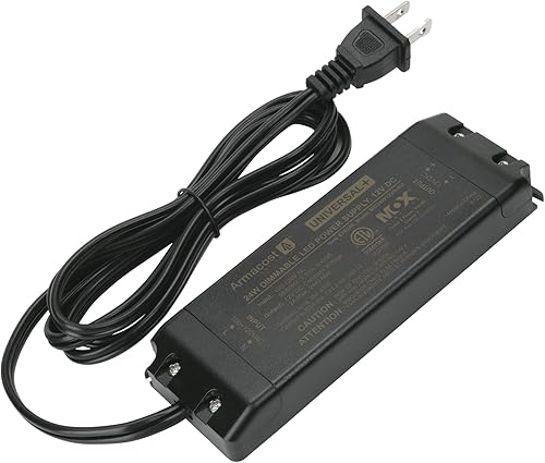 Armacost Lighting 830240 Controlador LED de atenuación de 24 vatios, 12 voltios DC Universal Plus AC Dimmable fuentes de alimentación