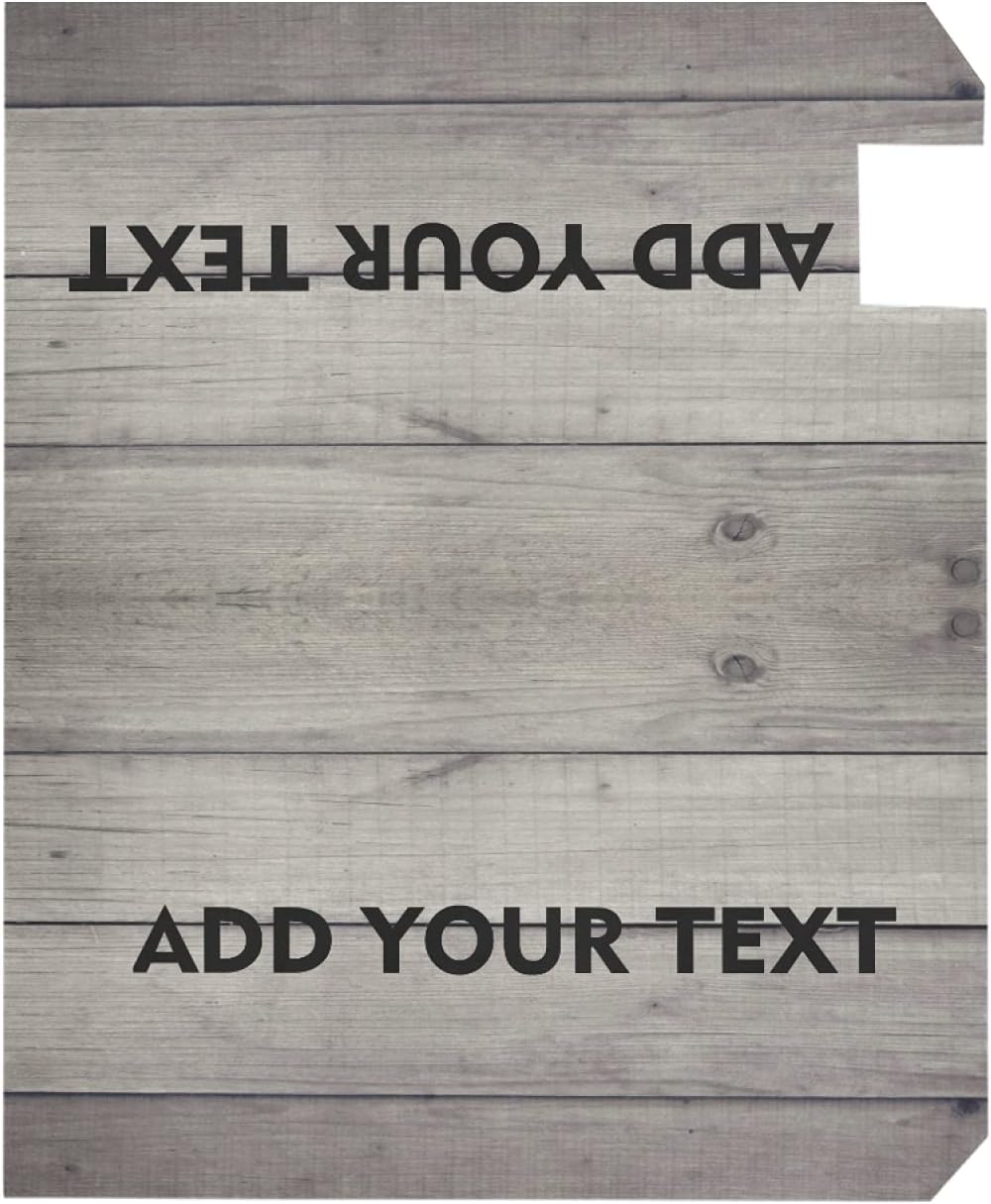Texture Wood Custom Personalized Mailbox Covers, Text Design Customized Magnetic Large 25.4’’ x 20.78’’ Mail Cover Letter Post Box for Home Garden Yard Outdoor