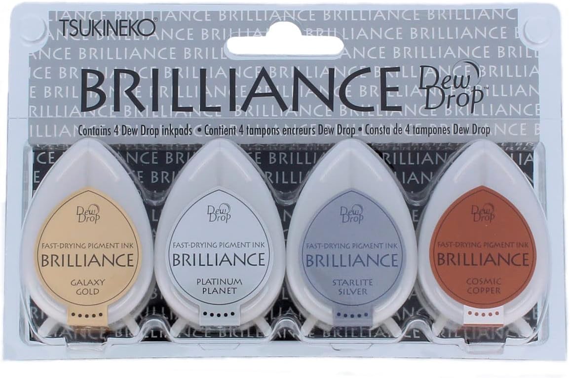 4-Pack Brilliance Dew Drop Inkpads, Planetarium