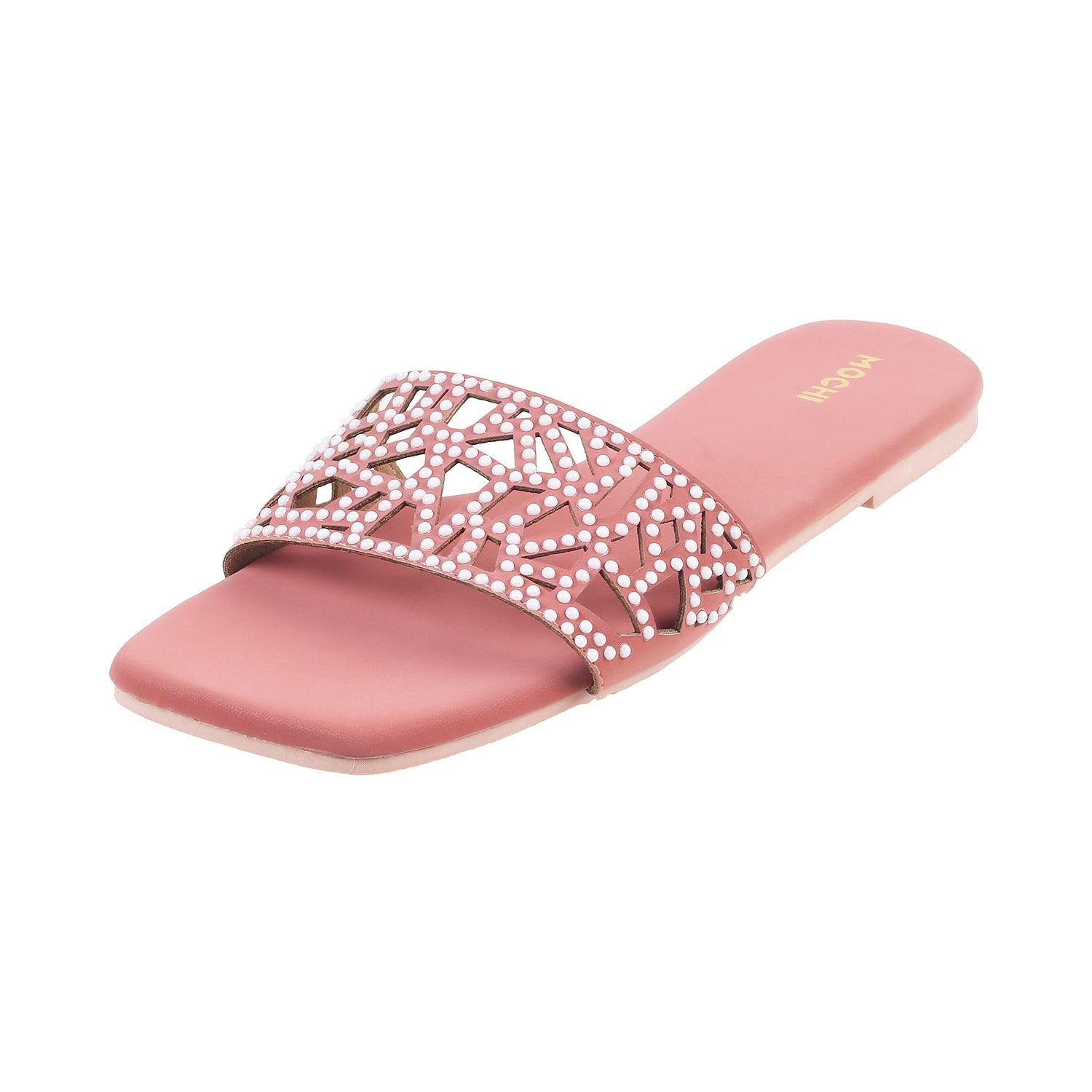 Mochi Women Pink Laser Cut Ethnicwear Flat Chappal UK/6 EU/39 (41-126) (B0CKXZHN2H) Amazon Price History, Amazon Price Tracker