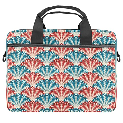 Sac bandoulière paon ordinateur portable 13.3 14.5 pouces housse multicolore