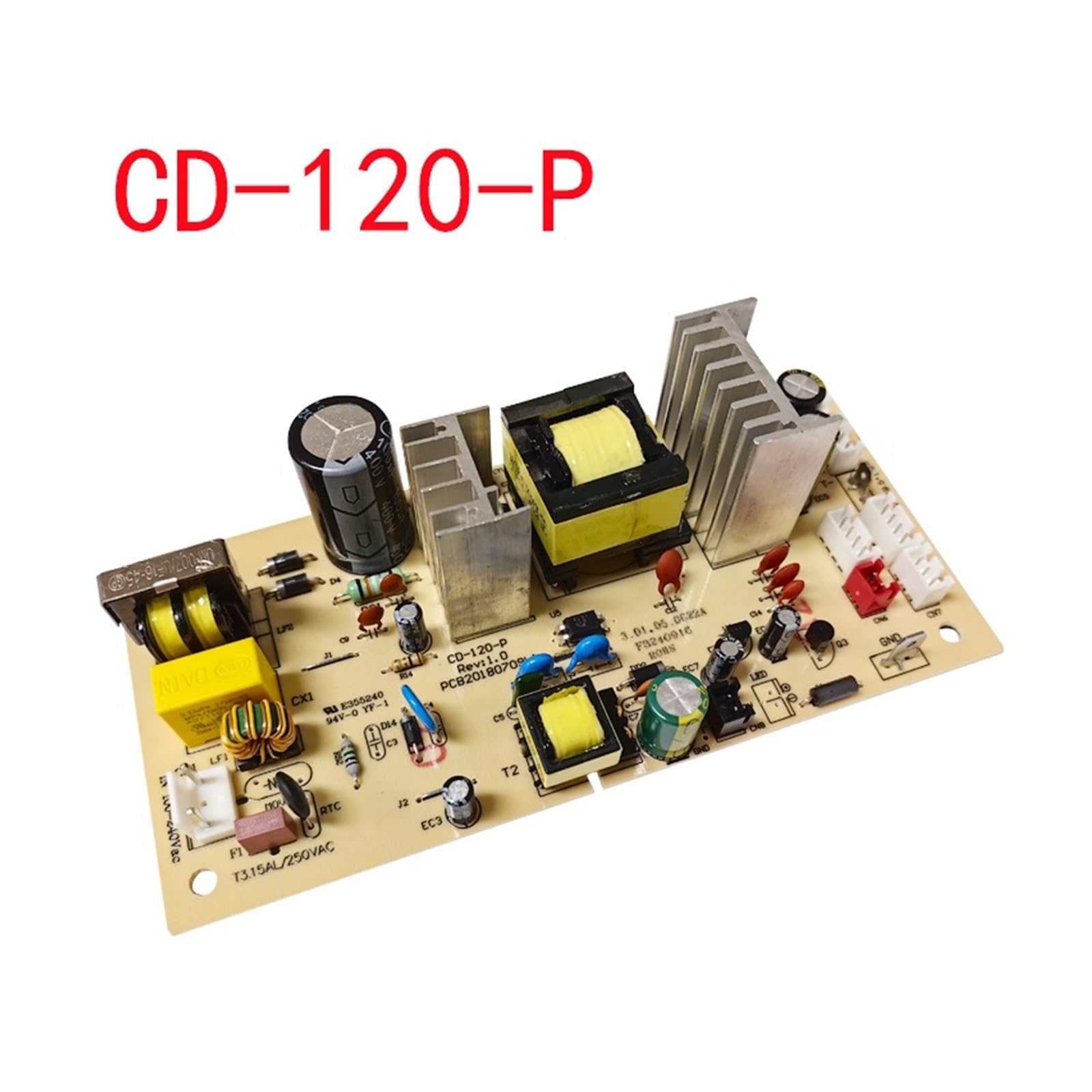 Carte De Circuit Imprimé D'alimentation For Armoire À Vin CD-120-P/REV-1.0-PCB20180709L1 E355240, Pièces De Réfrigération, Ventilateur Interne Et Externe, Carte Mère SK-BX-P ZC-BX-P
