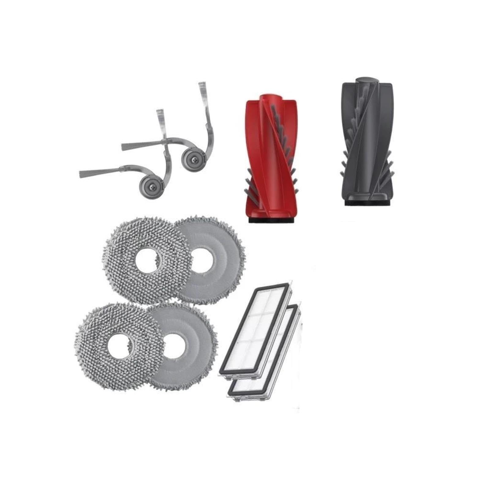 Compatible con Roborock,Qrevo Curv Accesorios Cepillo Principal Cepillo Lateral Paño De Mopa Filtro Bolsa De Polvo Robot Repuestos De Aspiradora(Set e)