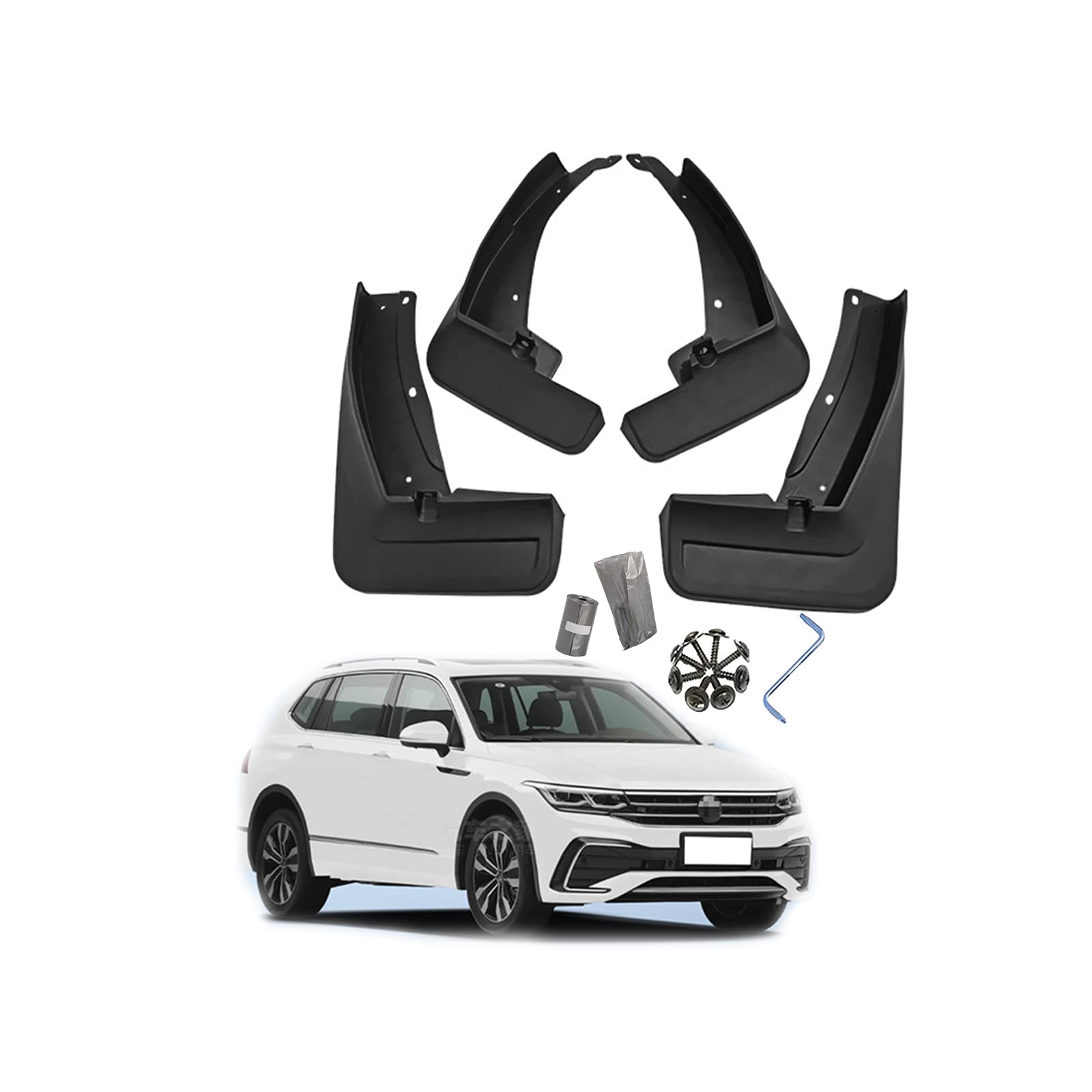 Buy YLOXFW Car Mudguard Mud Flaps for VW Tiguan RLine 20192023 Molded