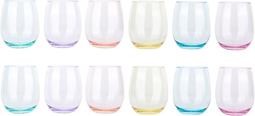 Miniatura 8 de KOXIN-KARLU Vasos de vino clásicos de acrílico sin tallo, de 18 onzas, vaso de plástico irrompible, juego de 6 vasos transparentes