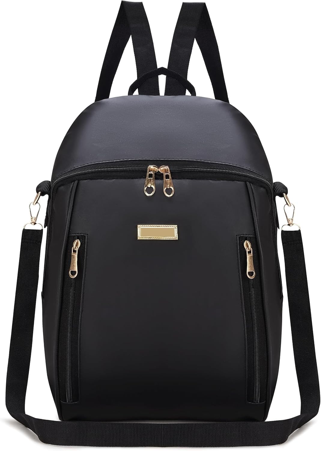 Women's Backpack Bag with Gold-Tone Zippers-picture-15