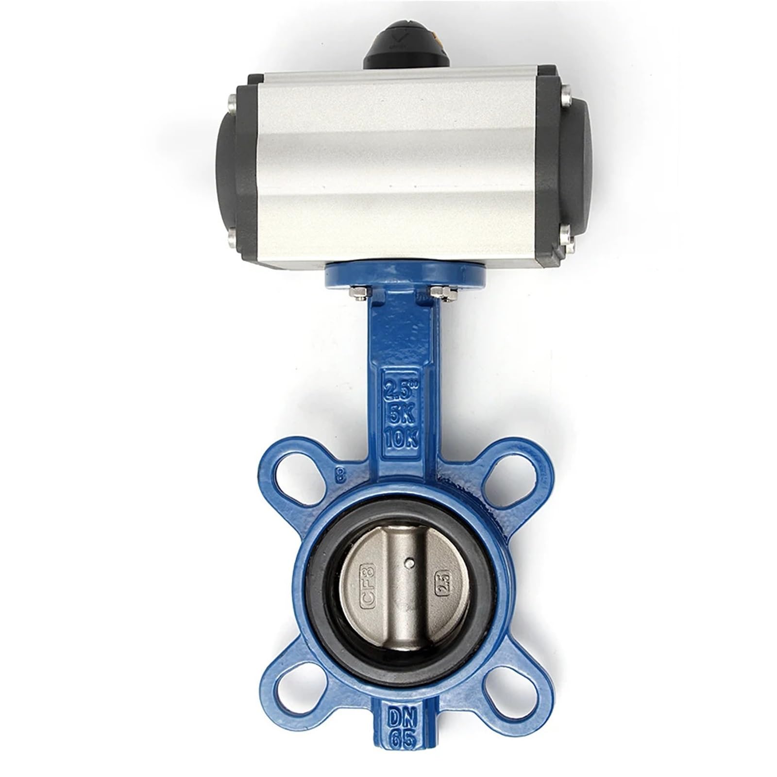Válvula de Mariposa neumática con Abrazadera D971X-16, válvula Agua Sello Blando y Brida, actuador eléctrico DN100 125 | Butterfly valve(2P)