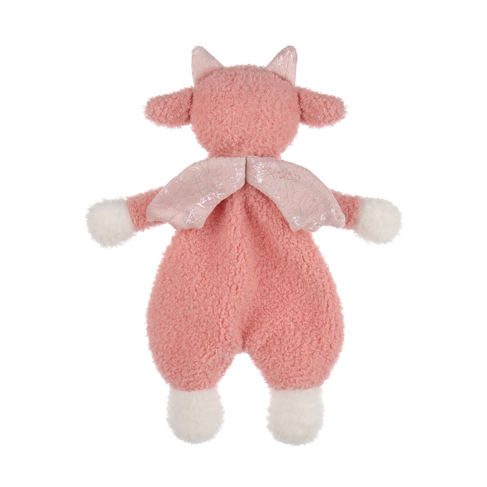 Apricot Lamb Dragon Snuggler Blanket Soft Loveys for Babies Security Blanket for Baby Boy and Girl 10 Inches for Infant and Toddlers (pink) - Image 4