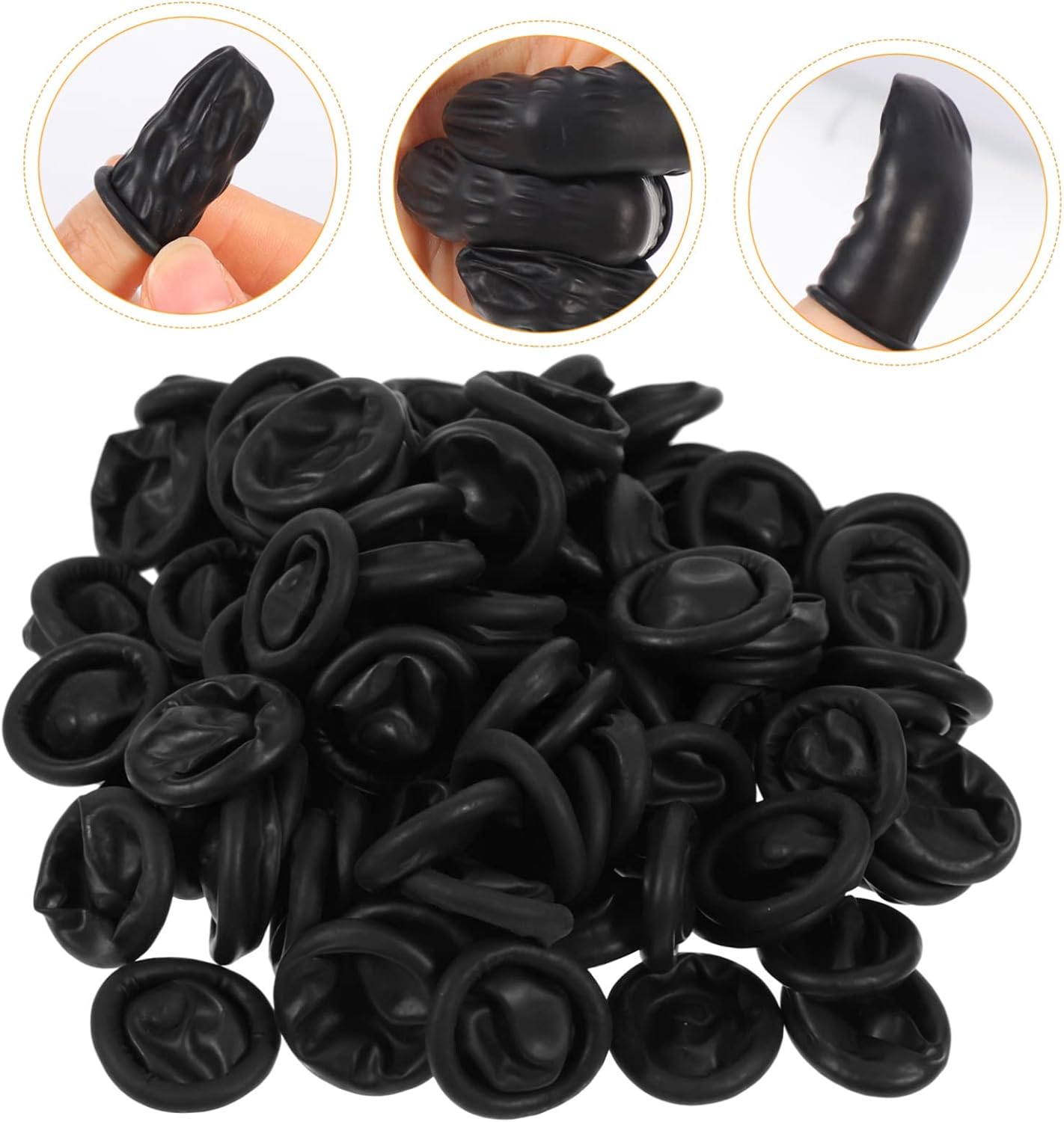 minkissy 600pcs Multi-Function Finger Covers Conductive -Static Finger Protectors for Electronics Assembly Non- Comfortable Fit for Crafting and Gluing