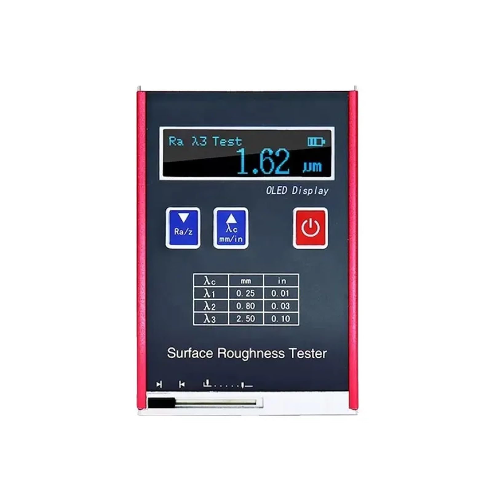 Gqnblvhzupdm One Color Digital Surface Roughness Tester With Ra Rq 0.05 To15. Measuring Range Portable Profilometer Gauge,Powertools