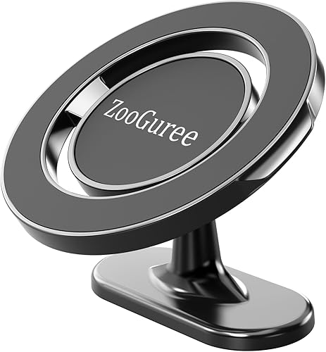 Mag Safe - Soporte para automóvil 20 imanes fuertes Soporte magnético giratorio de 360 para tablero de instrumentos manos libres Soporte ajustable